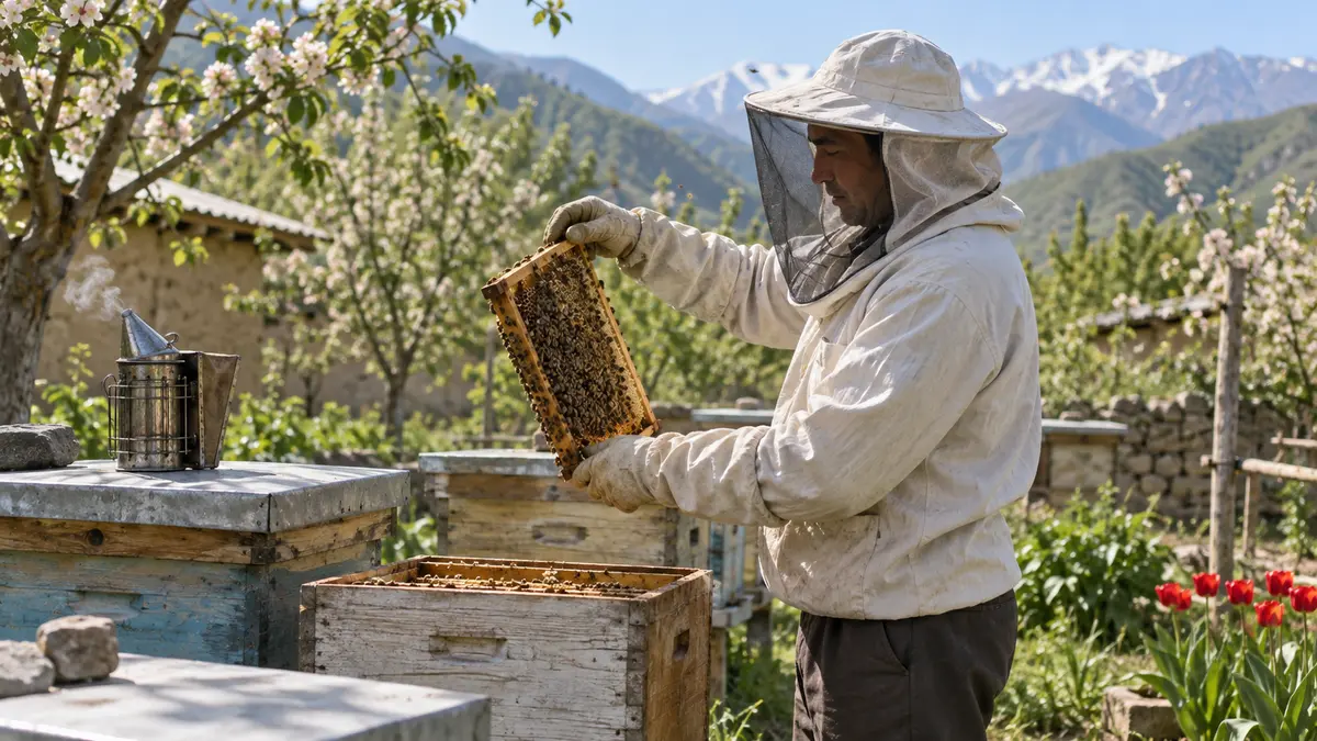 Beekeeping in Nilu’s agricultural setting Beekeeping in Nilu’s agricultural setting