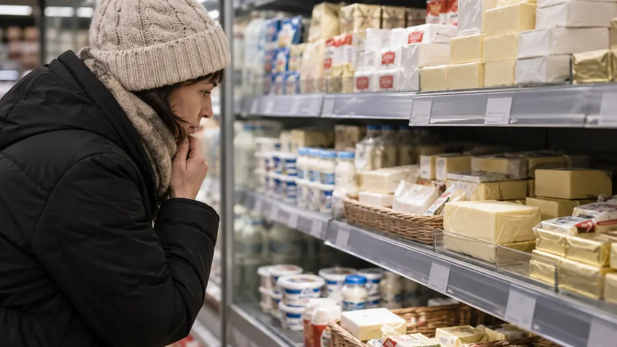 Butter and dairy prices under a record cost surge on the retail shelf
