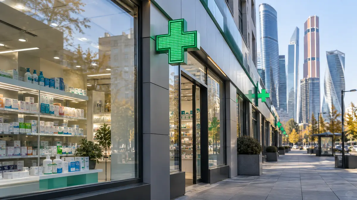 Consolidation of Russian pharmacy retail: chain storefronts and a market concentrated in the top 20 networks