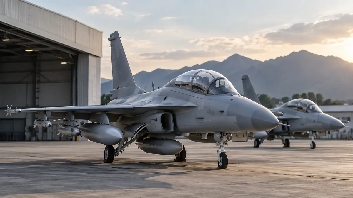 Export contract for FA-50 light attack aircraft between Korea Aerospace Industries and the Philippines