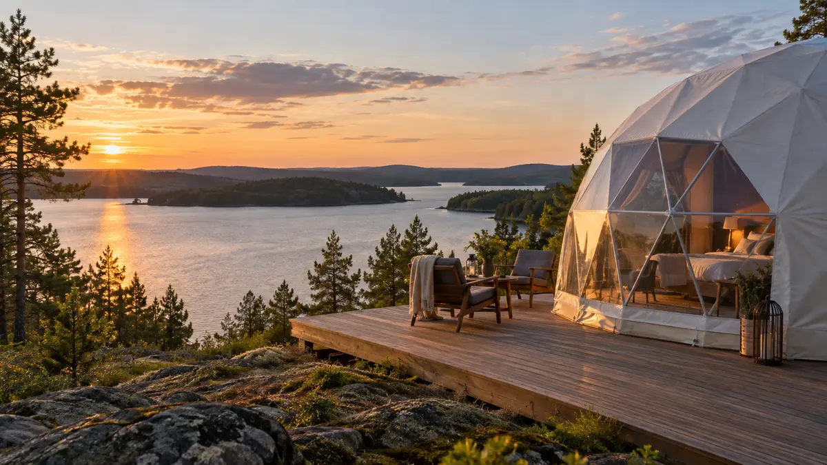 Glamping sites and modular holiday accommodation across Russian regions in the 2025 summer season