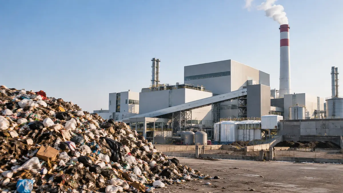 Uzbekistan's programme of waste-to-energy plants converting municipal solid waste into electricity